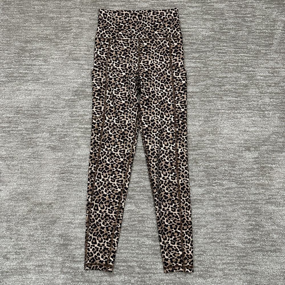 American Eagle Leggings Womens Small Leopard Everything Pocket High Rise Ankle